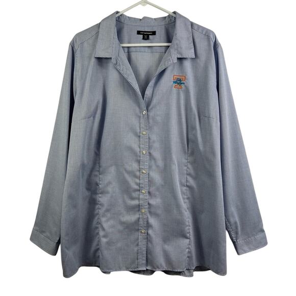 Port Authority Tennessee Lady Volunteers Embroidery Button Up Shirt Size 3X - Picture 1 of 10